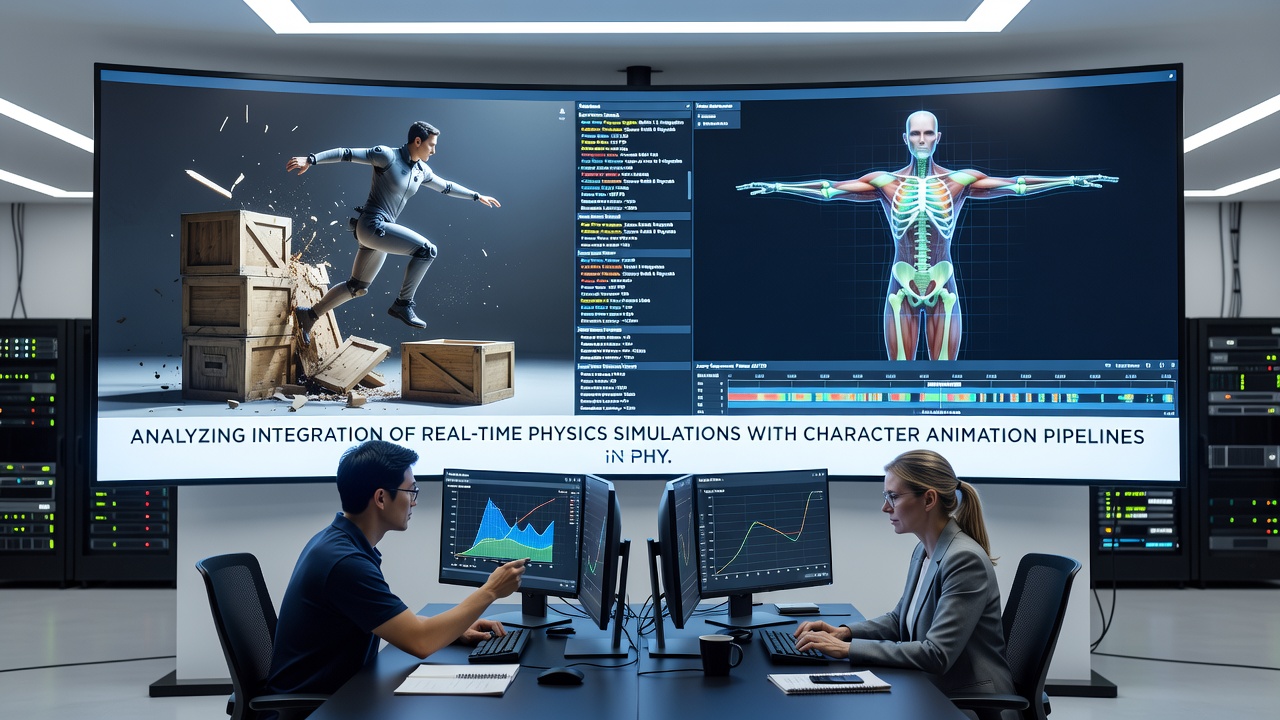 Side-by-side comparison of physics simulation outputs affecting character poses on PC versus mobile hardware