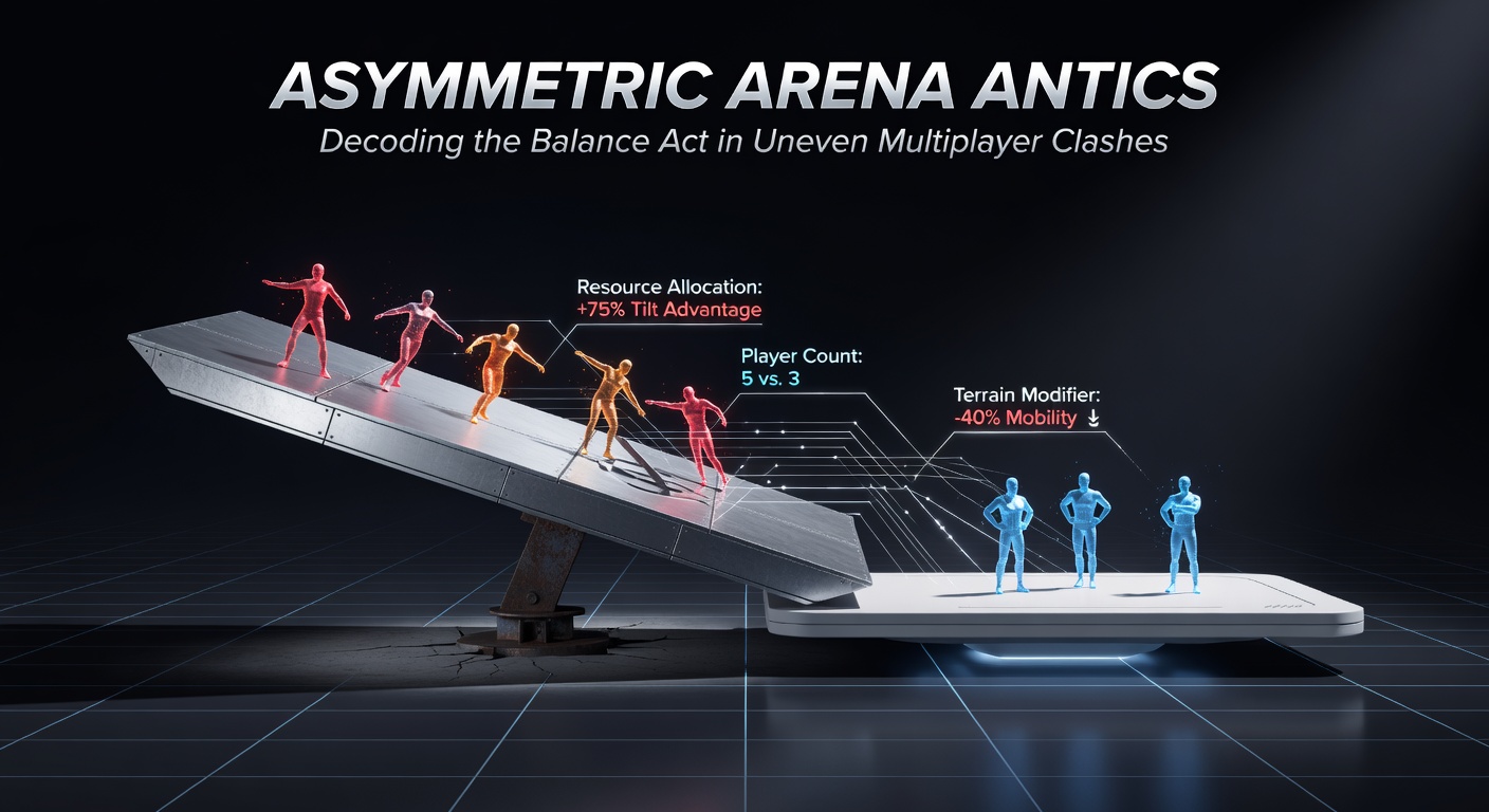 A detailed breakdown screenshot from a game dev tool showing balance metrics for asymmetric teams, with graphs of win rates, ability usage, and map control over multiple patches