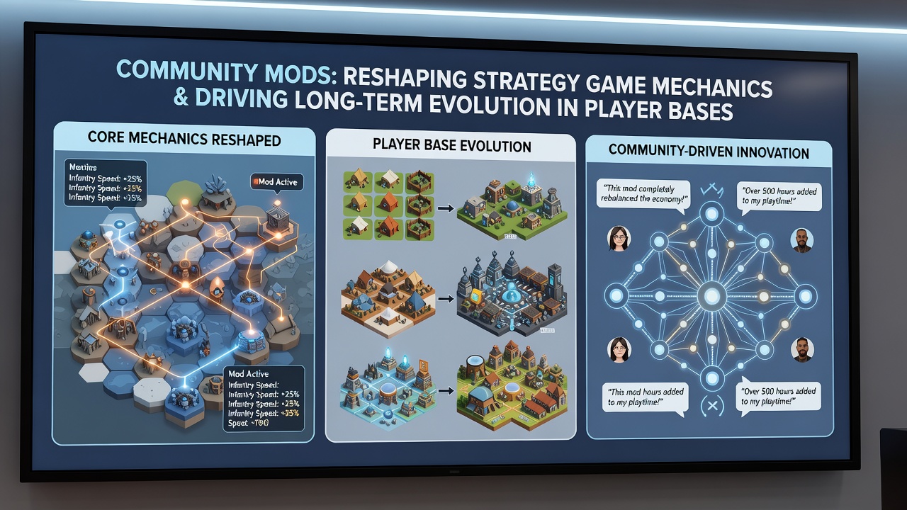 Community discussions and mod installations reshaping long-term strategy gameplay experiences