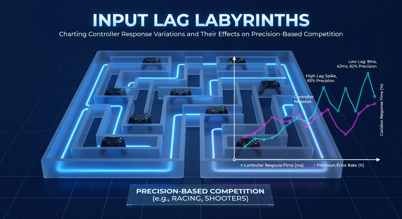 Tournament players testing controller latency on stage during a major fighting game event
