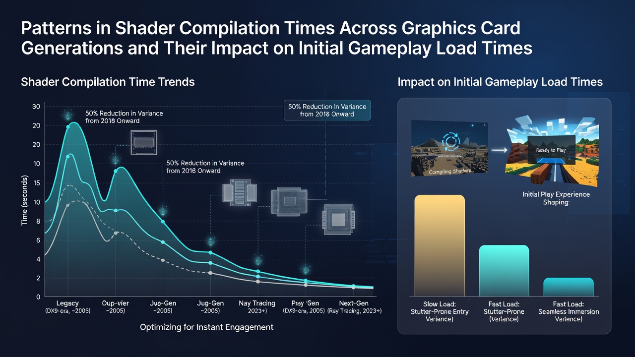 Side-by-side comparison of load screen durations measured on three different GPU generations during a 2026 AAA title launch