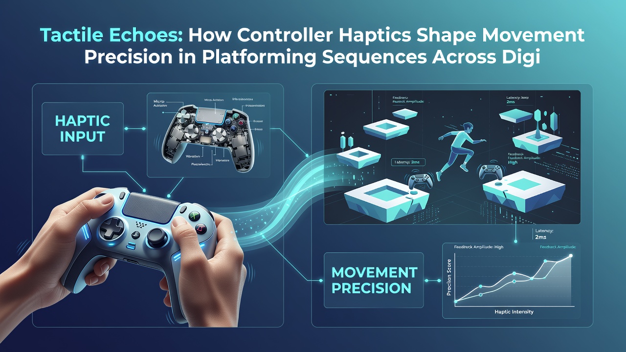 Arcade cabinet setup featuring haptic-enabled controls for platforming challenges in physical gaming formats